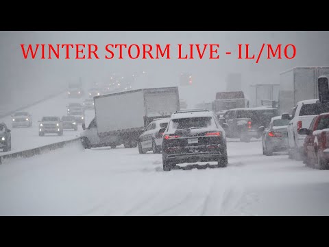 🔴 LIVE Winter Storm Live Stream, Illinois & Missouri Boarder #IRL – 2/17/2022