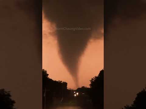 Oklahoma Tornado Crossing the Road! #shorts