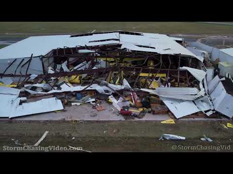 First Daylight Drone Video Of The Tornado Aftermath Lockett, TX – 5/5/2022
