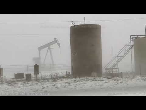 Andrews County Texas Massive Hail, Whiteout Conditions – 6/1/2022