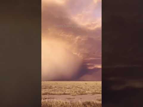 Supernatural Supercell Sunset Haboob! Arizona Monsoons – Storm Chasing Video #shorts