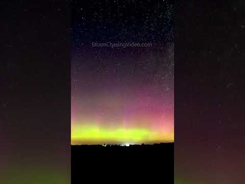 Stunning Aurora Northern Lights Captured in Wisconsin! #shorts