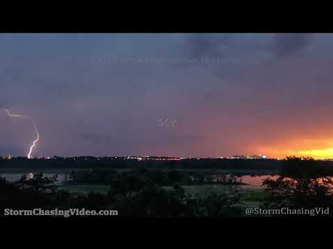 Stunning Twin Cities Sunset and Lightning – 7/26/2022