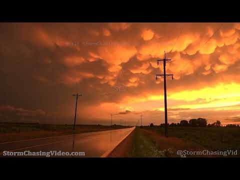 Severe Storm At Sunset With Vivid Lightning, Waverly, MN – 7/26/2022