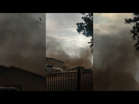 Twister Style Dust Devil Hits Home! #shorts
