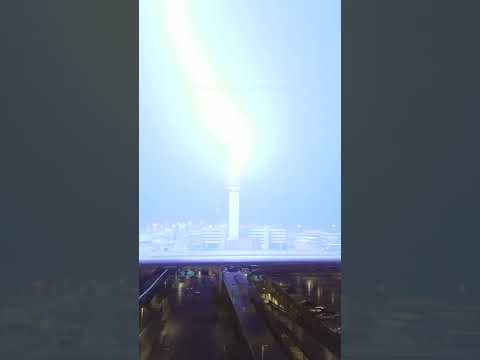 Lightning Strikes a Control Tower! #shorts