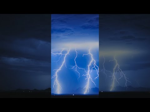 Wild Lightning Storm in Arizona! Monsoon Season #shorts