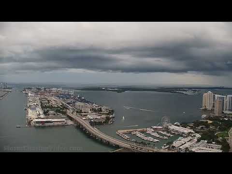 Port Miami FL Tropical Stormy Timelapse With Cruise Ships – 9/14/2022