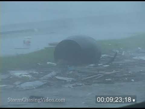 Hurricane Katrina Landfall, Gulfport MS 8/29/2022 – Archive Footage