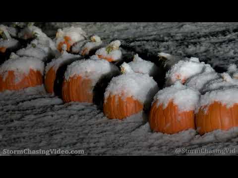 First Heavy Snow Fall – Rice Lake, WI – 10/14/2022