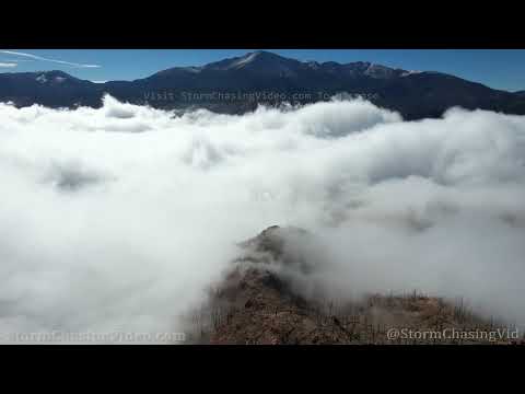 Incredible Drone Footage Of Temperature Inversion, Colorado Springs, CO