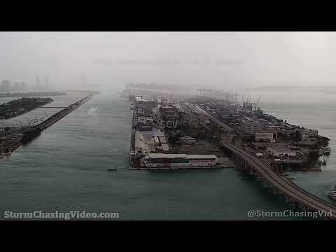 Tropical Storm Nicole Squalls Hit The Port Of Miami – 11/8/2022