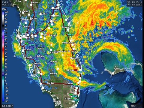 🔴 LIVE #IRL – Hurricane Nicole, Live Weather Radar From Florida