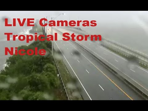 🔴 LIVE Tropical Storm Nicole camera scan