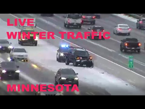 🔴 LIVE Metro Minneapolis Winter Weather Traffic