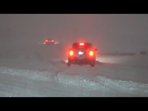 Thunder Snow In Massive Lake Effect Winter Storm, West Seneca, NY 11/17/2022
