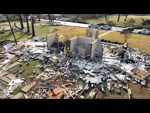 Wetumpka, Alabama 4K Drone Tornado Damage – 11/30/2022