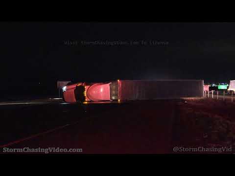Colorado Springs, CO – Extremely High Winds Tip Over Semi – 12/1/2022