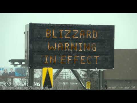 Duluth, MN Blizzard Warning, Dangerous Roads, Huge Waves and Surfers – 12/14/2022
