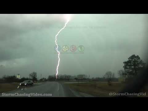 Central Alabama Lightning and Tornado B-Roll – 1/3/2023