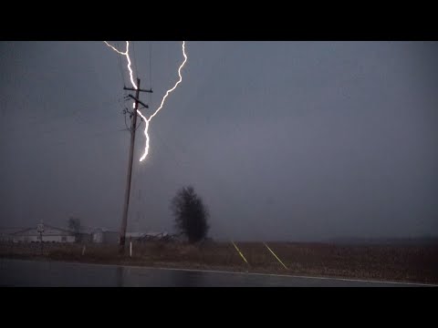 Vivid Lightning and Severe Storm, Tiffin Ohio – 1/19/2023