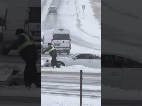 Snow Storm Car Accidents in Colorado #shorts