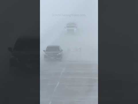 Blizzard hits North Dakota causing problems on the interstate #shorts