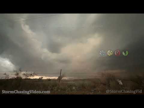 Rolled semi and tornado warmed storm timelapse in Central Oklahoma