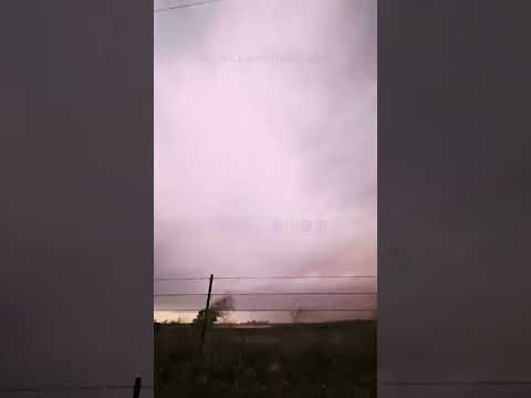 Tornado Warned Storm near Wheeler, TX this week #shorts