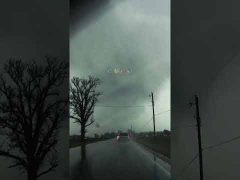 Tornado Warned Supercell in Ohio! Crazy February Weather #shorts
