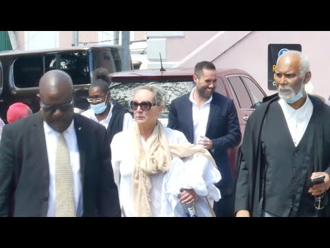 News B-Roll Footage of Donna Vasyli Acquitted And Free In Nassau Bahamas