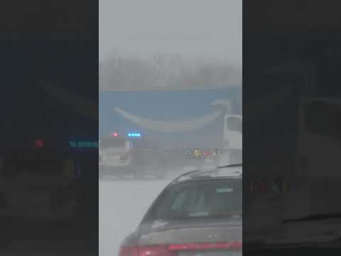 Blizzard blasted through North Dakota yesterday