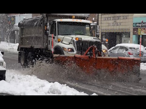 Poughkeepsie, NY Nor’easter,  people plows digging out – 3/14/2023