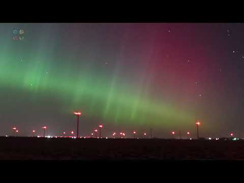 Aurora Borealis Time Lapse, Northern Lights Fill The Sky Over Central Iowa – 3/23/2023