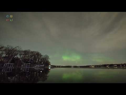 Stunning northern lights from southern Wisconsin show through the clouds