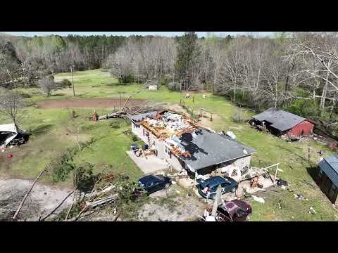 Monroe County Mississippi Drone Tornado Damage Survey
