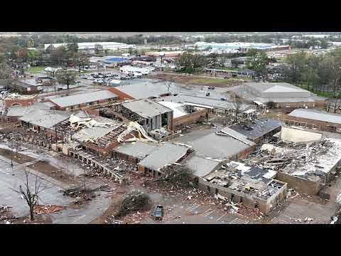 Wynne, Arkansas Tornado and extensive damage drone survey