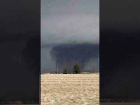 Large Violent Tornado hits Keota Iowa area yesterday 3/31/23