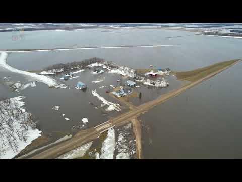 Massive Overland Flooding In Cass County, North Dakota