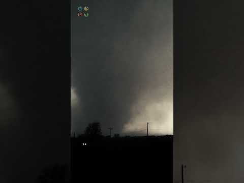 Large Tornado moving into Cole, Oklahoma yesterday