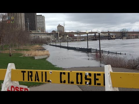 Minnesota and Mississippi River Flooding in The Twin Cities Metro Area