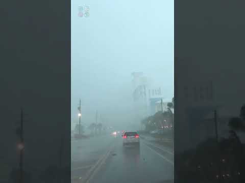 Driver Caught in Waterspout Tornado & dangerous Debris today in FL – April 27th 2023