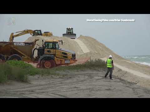 Trucks From 100 Miles Away Bring Sand To Try To Repair Turtle Beach?