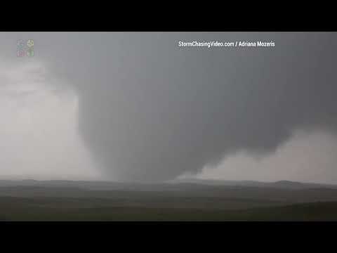 Massive Wedge Tornado On The Ground Near Spalding Nebraska
