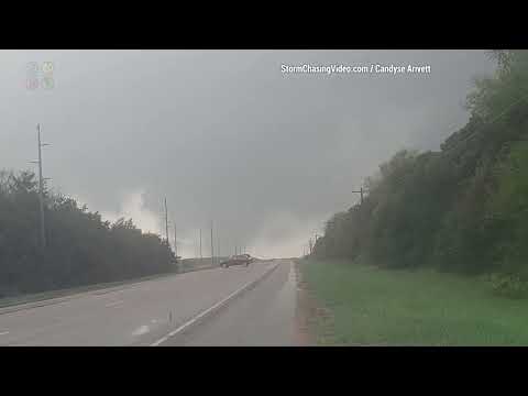 Large Wedge Tornado Stops Motorists In Nebraska That Turn Around Leave
