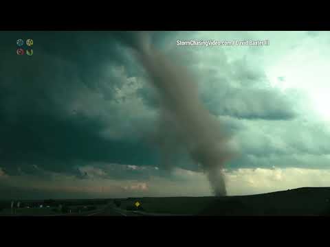 Perryton, Texas Tornado In Town And After It Moved Through Town