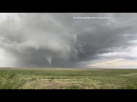 Two tornadoes touch down east of Chugwater Wyoming – 6/23/2023