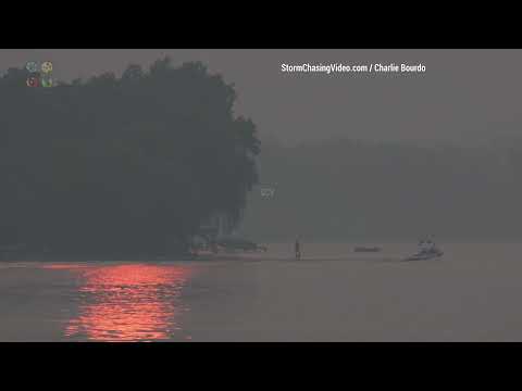 Thick Canadian Wildfire Smoke From Lake Lac La Belle Covers Oconomowoc, Wi