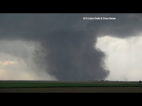 Multiple Tornadoes And Hail Near Bushnell, Nebraska – 6/29/2023
